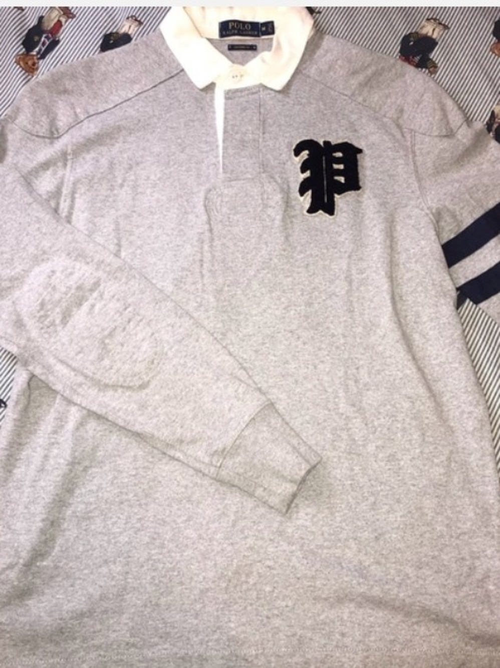 Vintage Gothic P Rugby Polo Ralph Lauren Size 4xlt Hard To Find Size
